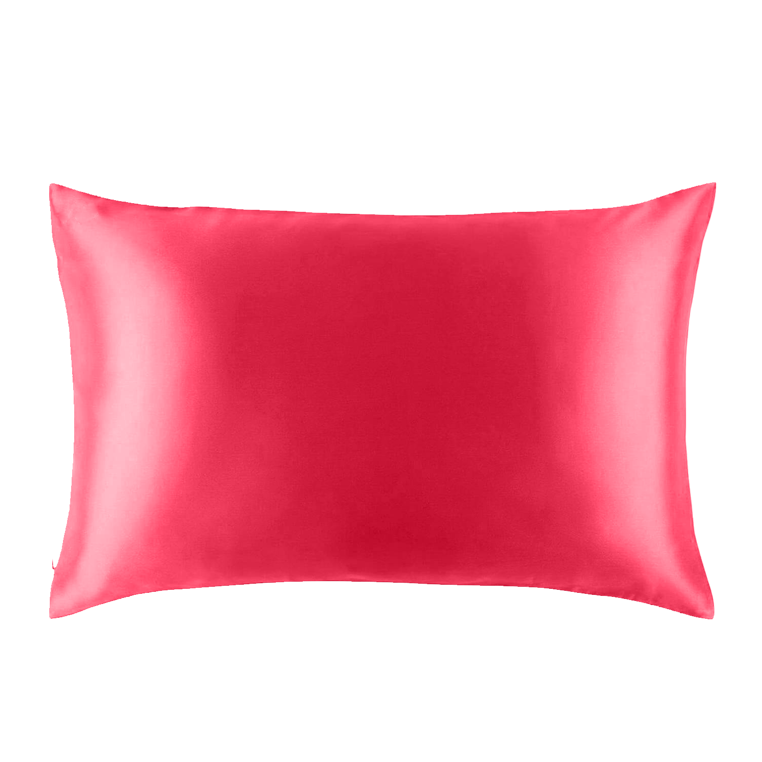 Natural Mulberry Silk Pillowcase with Cotton Underside (19 Momme) - Viva Magenta