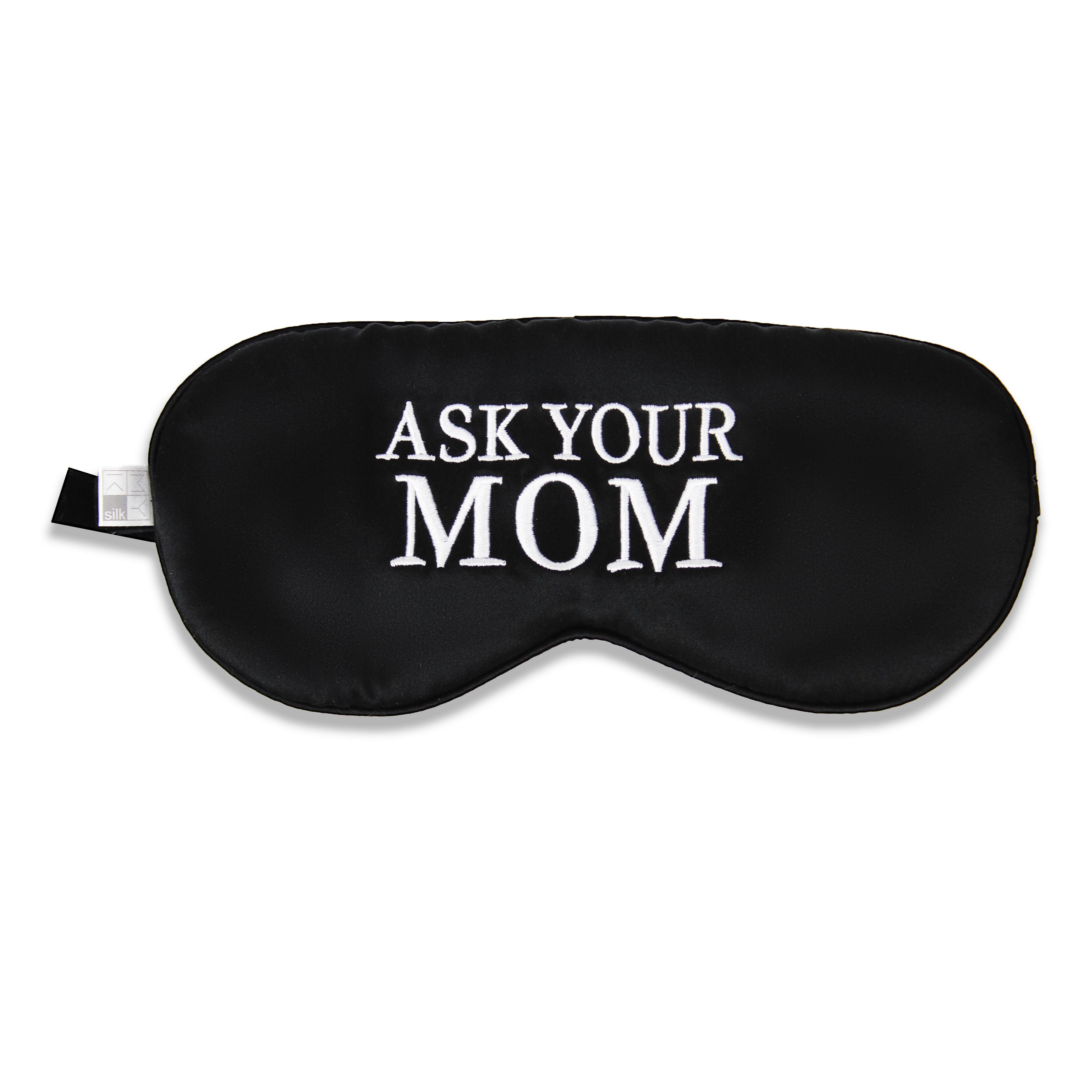 Embroidered Beauty Silk Eye Mask with Velvet Band - MYK Silk