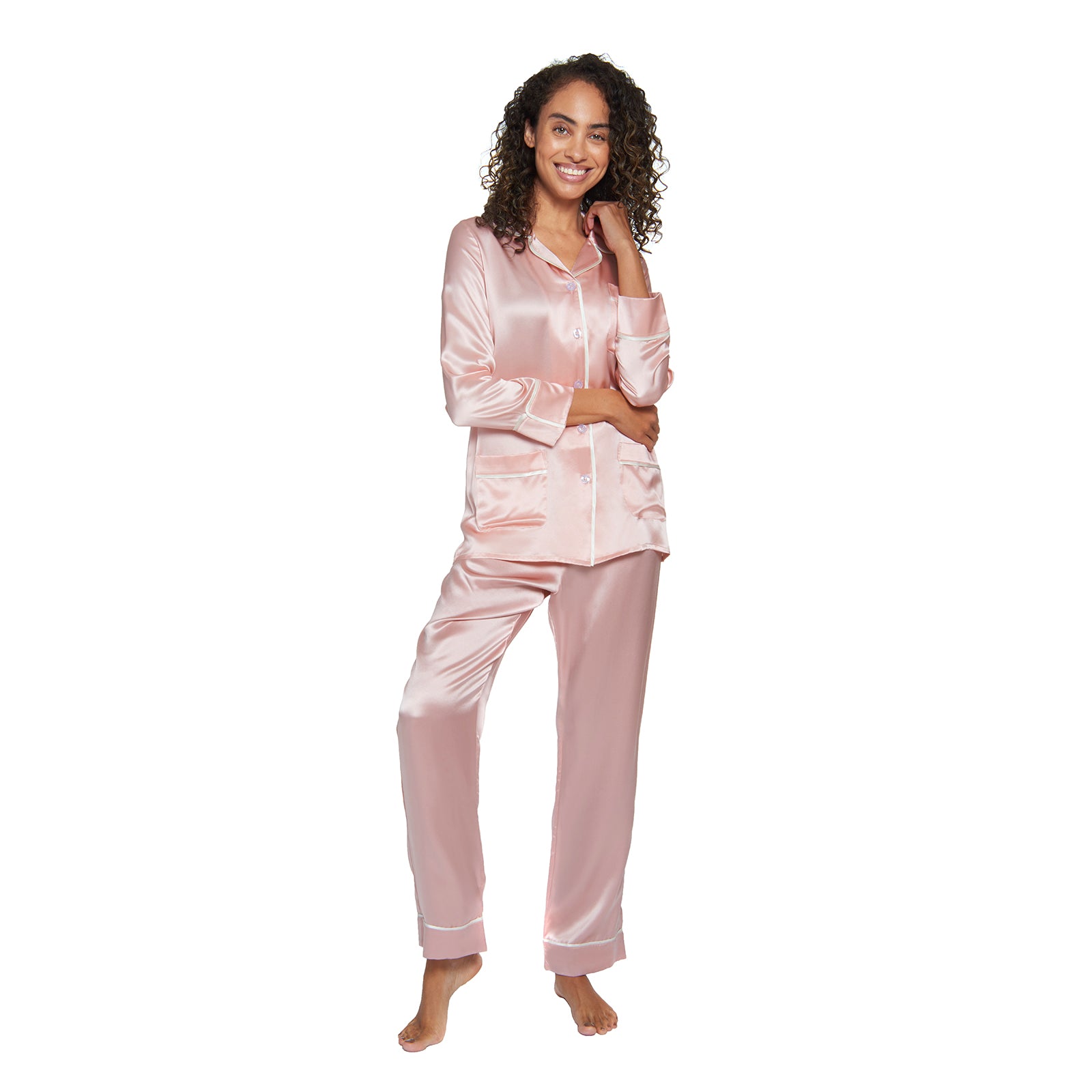 Female discount silk pajamas