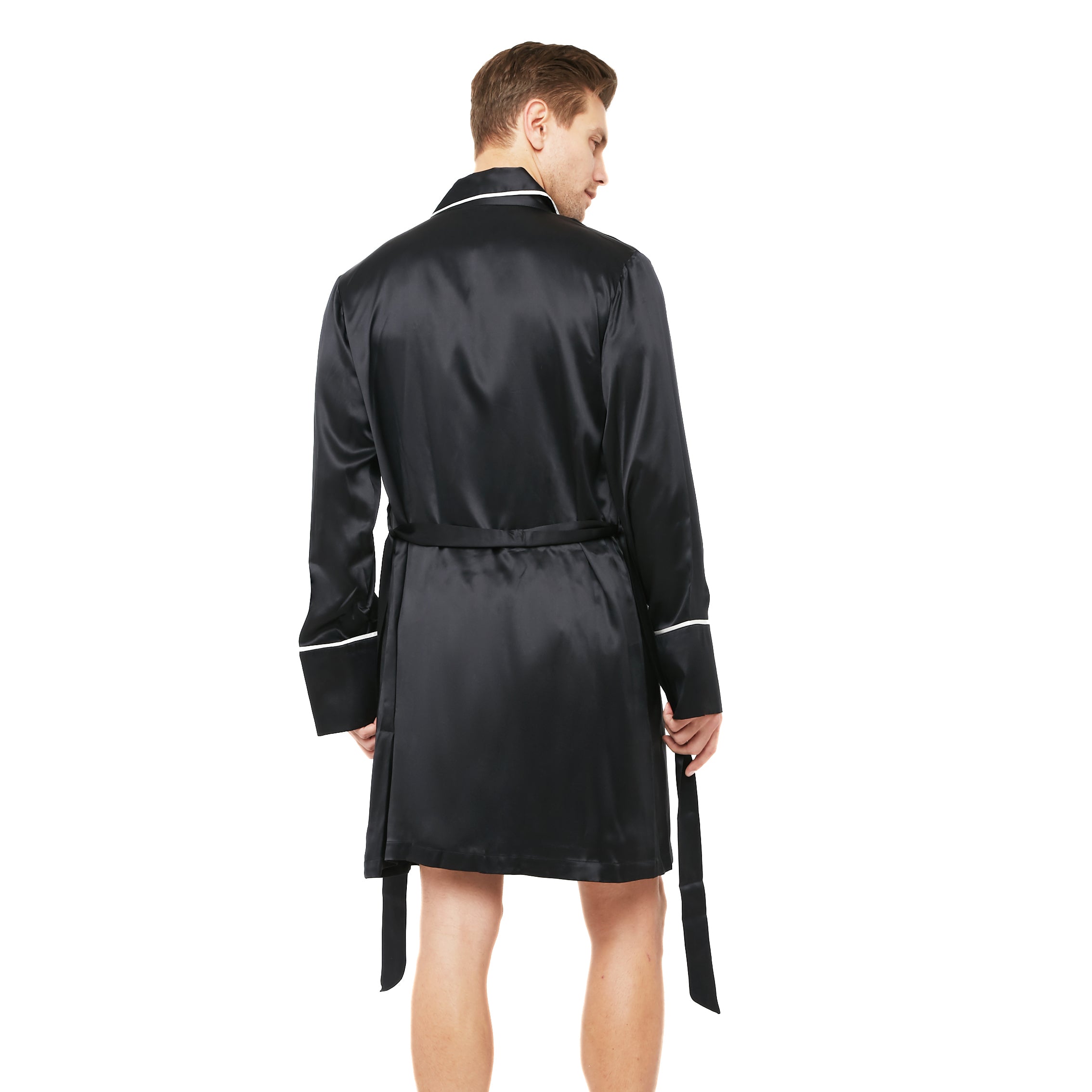 RealSilkLife Men's Luxury Silk Robe